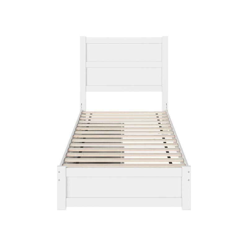 Aveline Wood Platform Bed with Matching Footboard & Storage Drawers