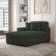 preview thumbnail 4 of 190, Modern Modular Sectional Sofa Corduroy Chaise Lounges Left Facing - Green Chaise