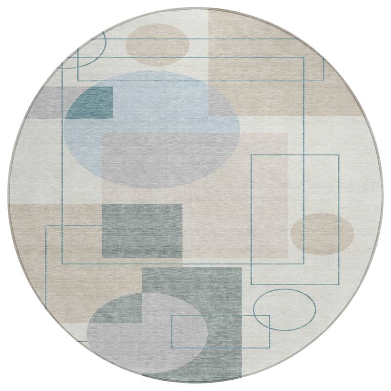 Machine Washable Indoor/ Outdoor Modern Filly Chantille Rug