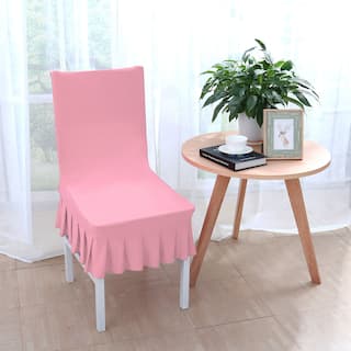 Pink Slipcovers Furniture Covers Find Great Home Decor Deals Christmas Stretchy Thicken Plush Short Dining Room Chair Covers Seat Protector Slipcover