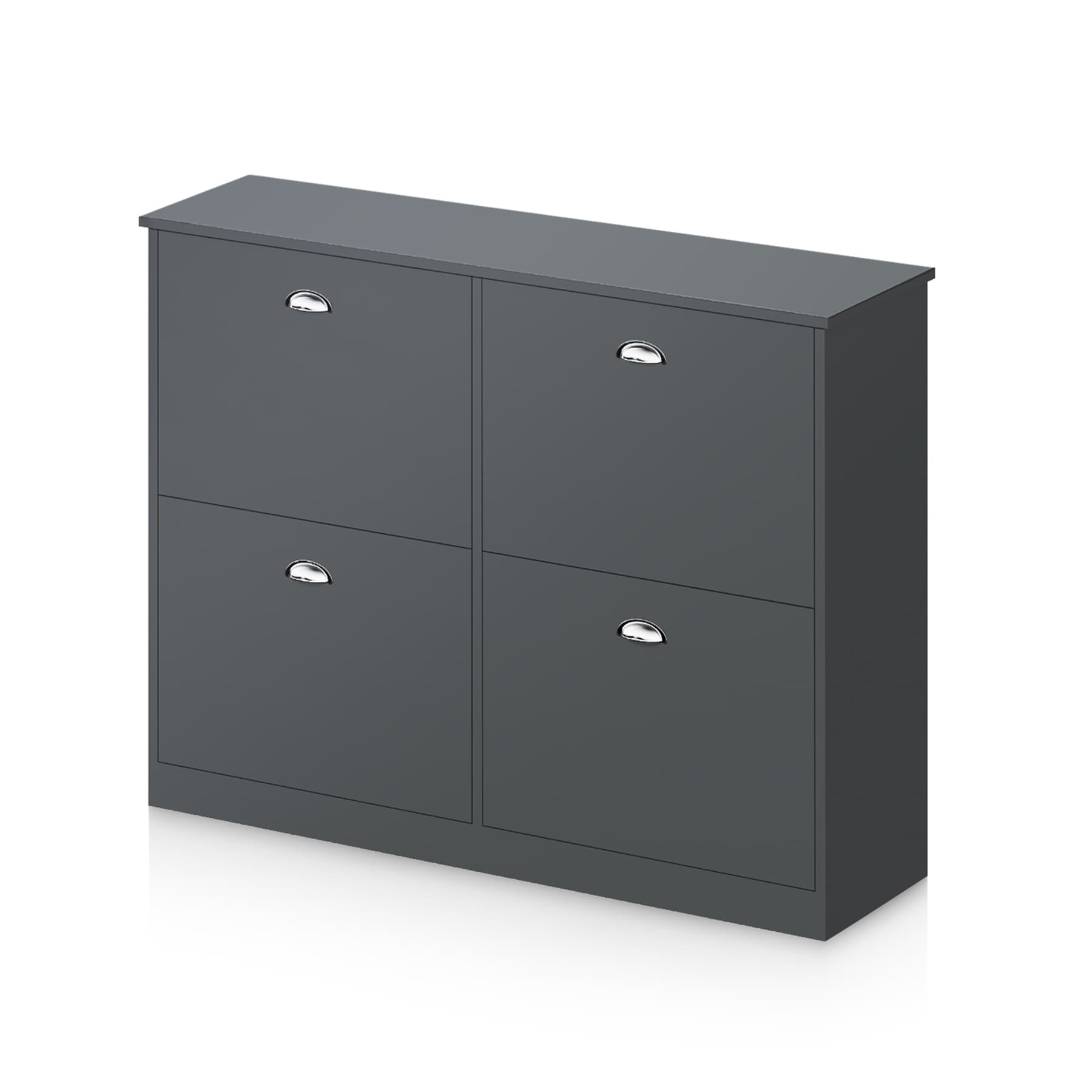 Shoe Cabinet,Hidden Slim Narrow Shoe Rack Cabinet with 4 Drawers