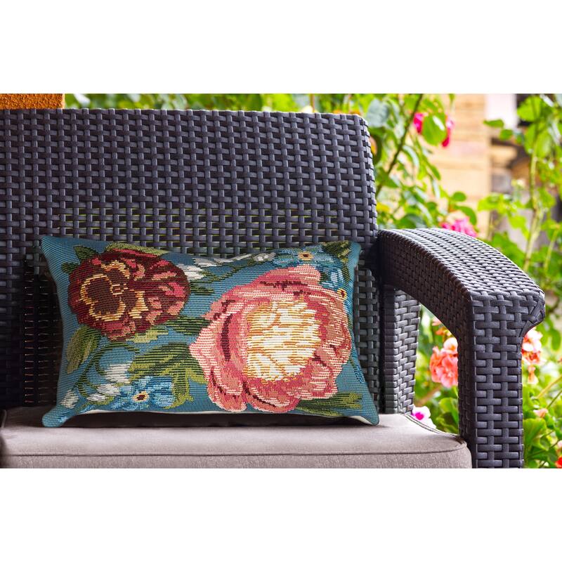 Liora Manne Marina Secret Garden Indoor/Outdoor Pillow