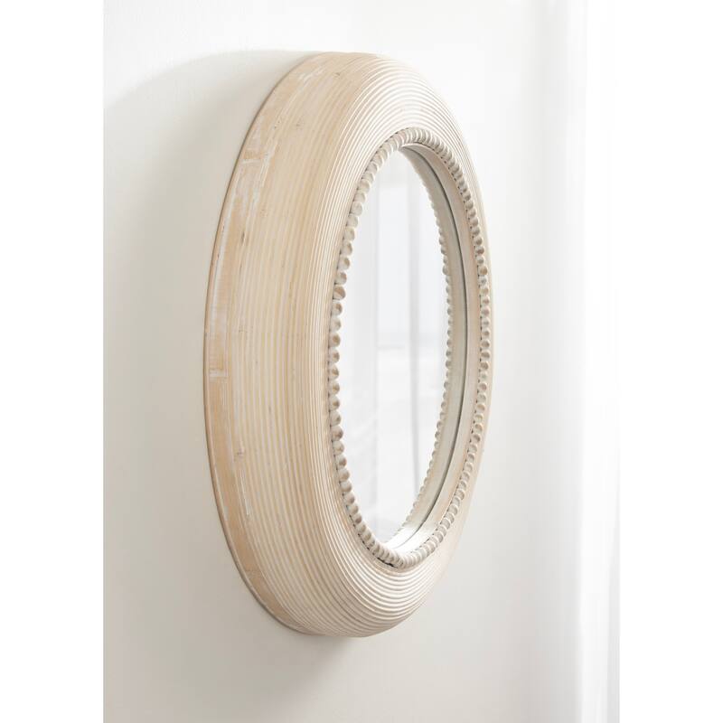 Kate and Laurel Jonesport Round Wall Mirror - 26x26