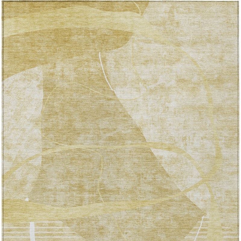 HomeRoots Abstract Transitional Rectangle Outdoor Rug