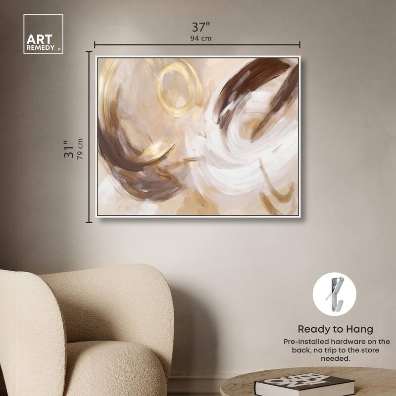 Dreamy Swirls II Canvas by Art Remedy