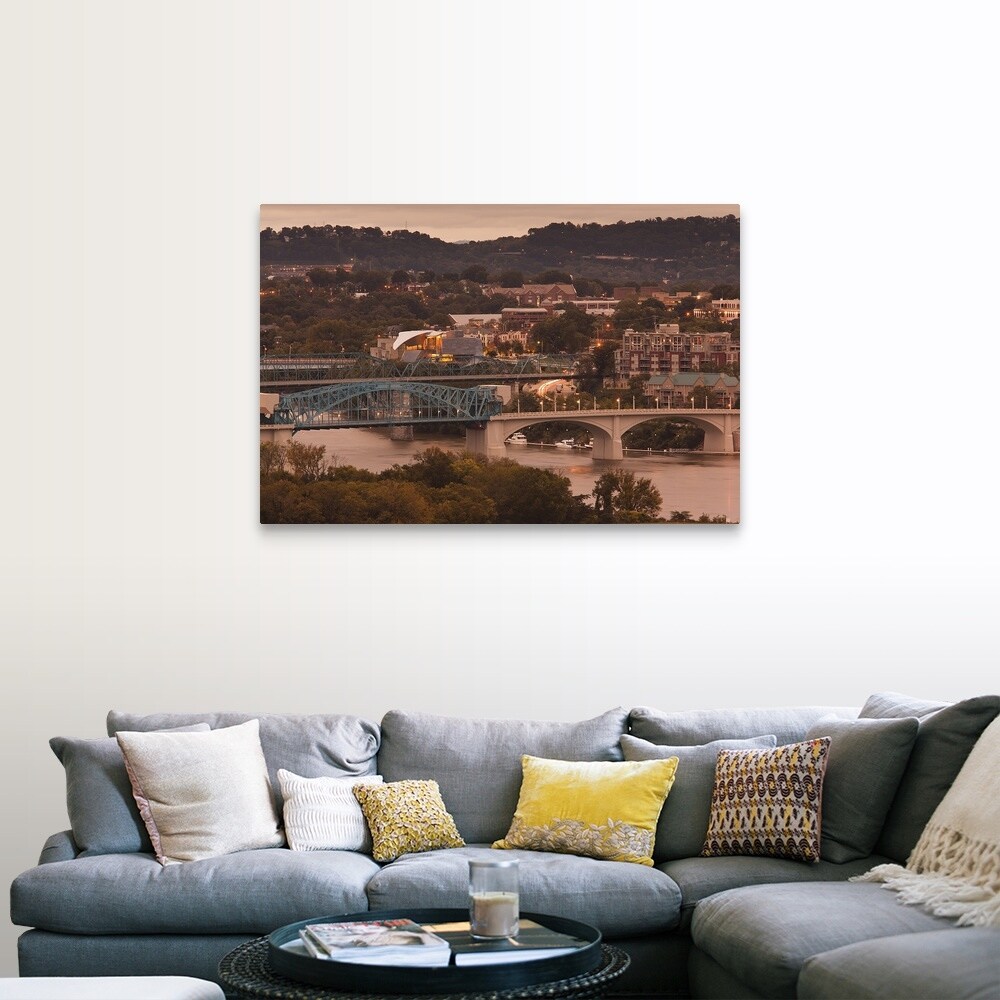 chattanooga canvas TN Chattanooga nature wall art canvas, Tennessee River Chattanooga wall art Chattanooga art Tennessee river