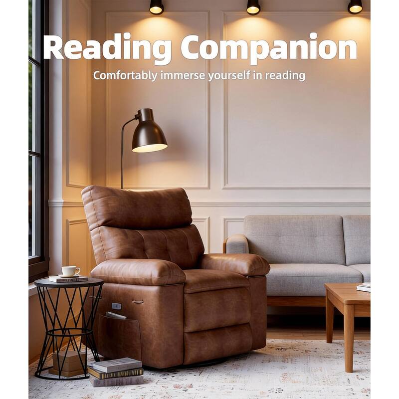 26.77"W Oversized Extra Wide Manual Recliner Chair, with Overstuffed Arms & Back Support