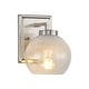 preview thumbnail 6 of 9, Golden Lighting 3094-BA1 Elliott 8" Tall Bathroom Sconce