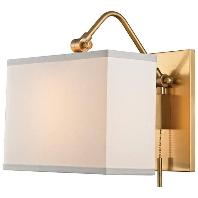 Hudson Valley Lighting Leyden Single Light 14" Tall Wall Sconce - Aged Brass
