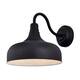 11.75" Black Gooseneck 12W LED Outdoor Barn Light - Black