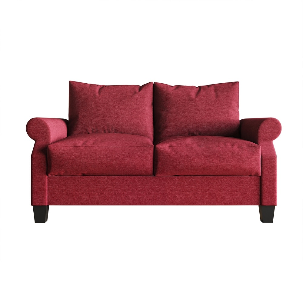 CraftPorch Classic Linen Upholstered Loveseat