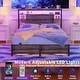 preview thumbnail 70 of 82, Headboards with Storage Shelves, Head Board with Power Outlet and LED Light for Bed Frame