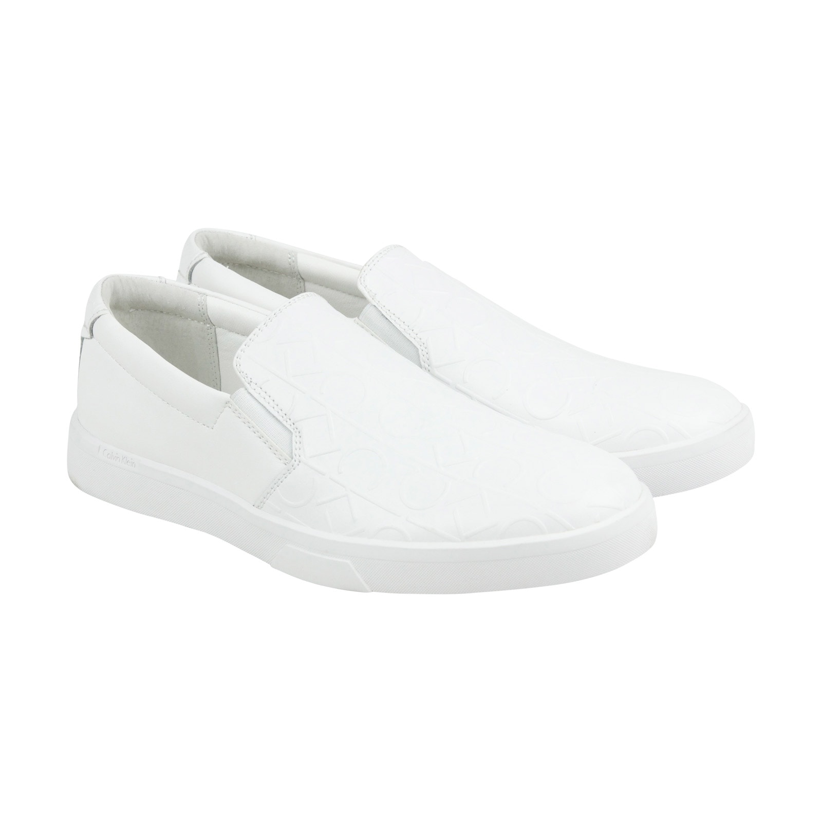 calvin klein mens white shoes