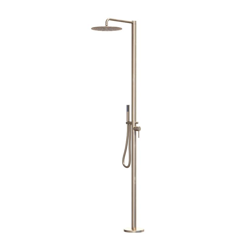 Rbrohant 84"H Stainless Steel Freestanding Outdoor Shower with Handshower