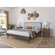 preview thumbnail 2 of 15, Hughes Mid-century Modern Wood Platform Bed