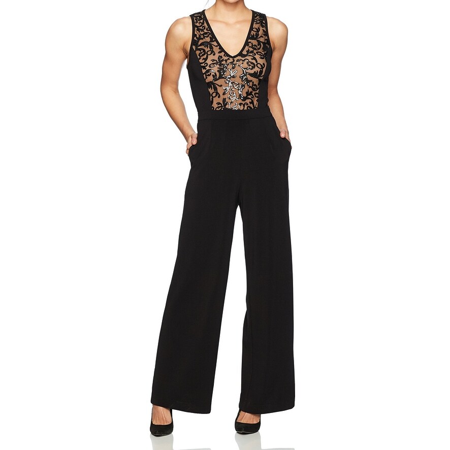 karen kane black jumpsuit