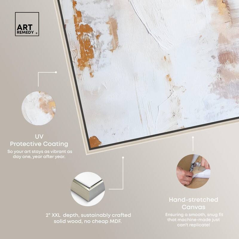 Golden Bronze Ripple I Canvas by Art Remedy