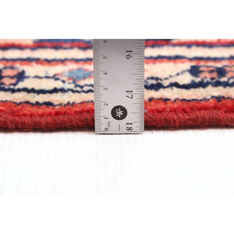 ECARPETGALLERY Hand-knotted Andelz Red Wool Rug - 4'0 x 9'1