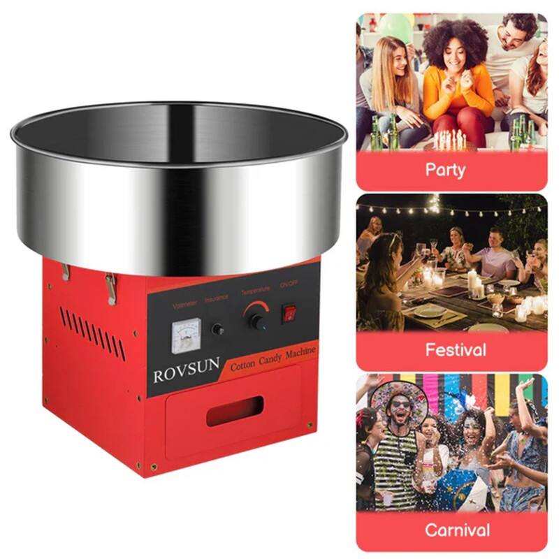 21 Inch 980W 110V Cotton Candy Machine Cart