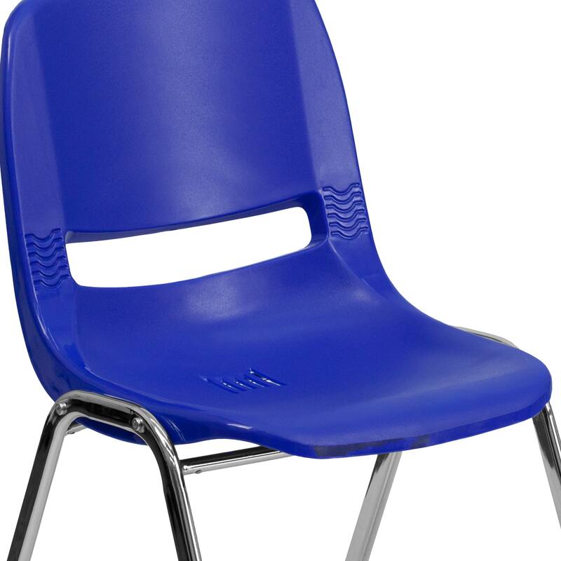 Kid's Ergonomic Shell Stack Chair with 14" Seat Height