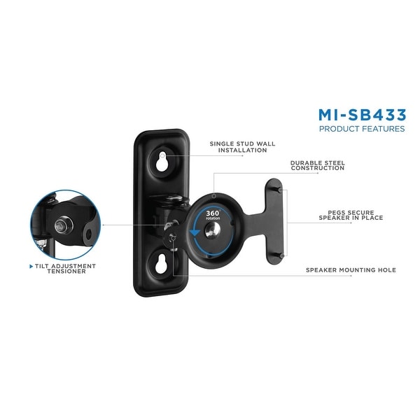 low profile speaker wall mount