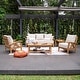 preview thumbnail 28 of 36, Cambridge Casual Carmel 5-Piece Teak Patio Conversation Set