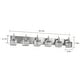 preview thumbnail 52 of 182, 2/3/4-Light Modern Bathroom Crystal Vanity Light Wall Sconces