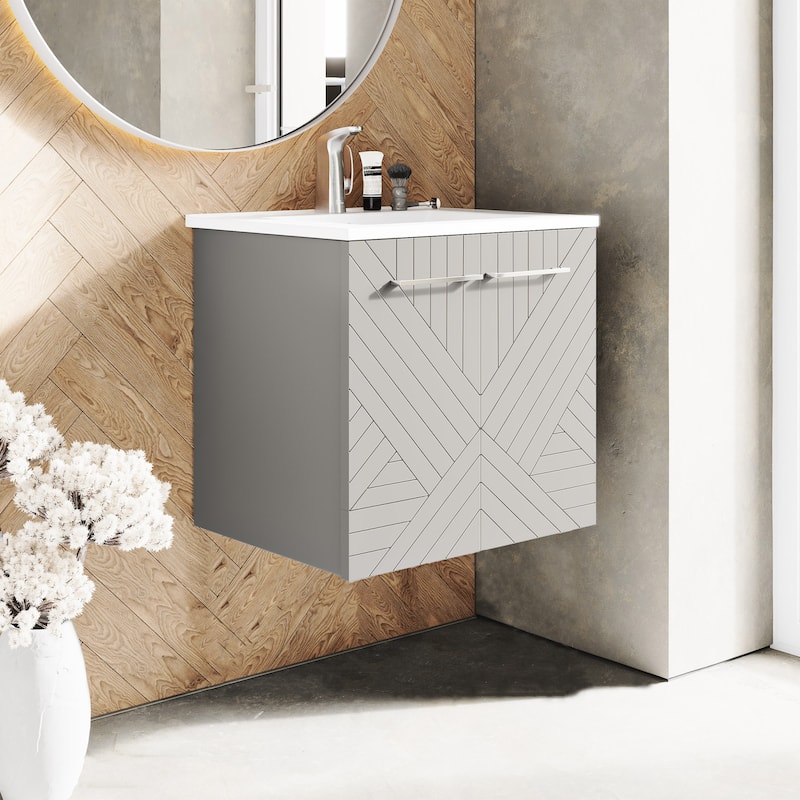 Annecy 24" Bathroom Vanity in Mayhem Greige