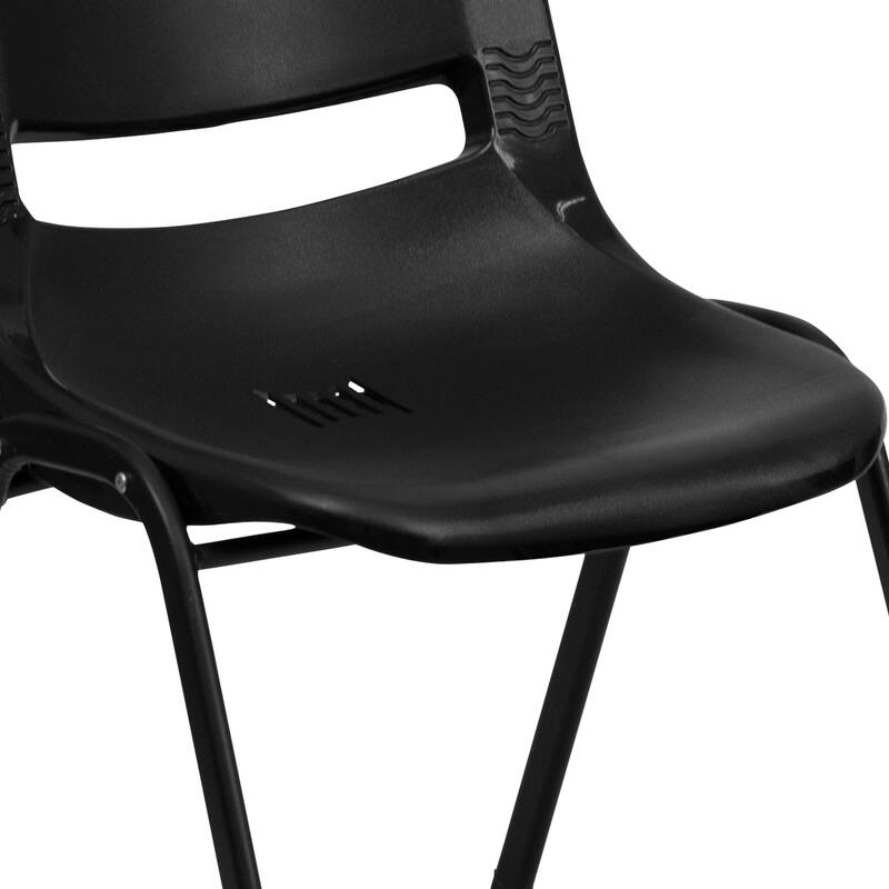 Ergonomic Shell Stack Chair with 16'' Seat Height