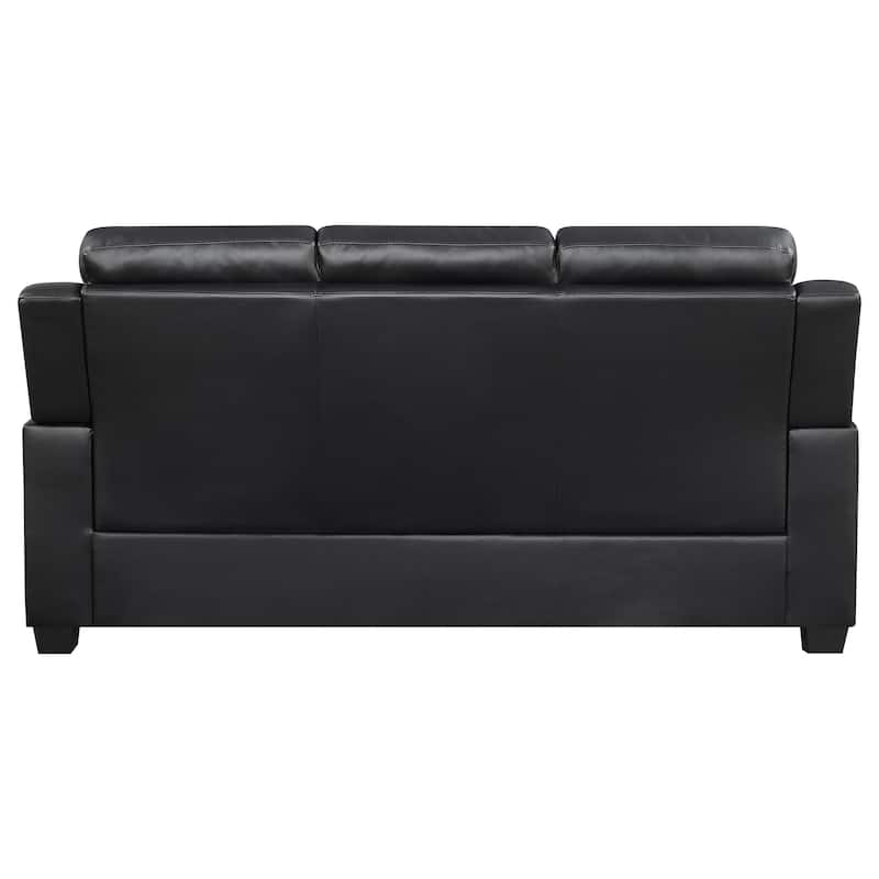 Finley Contemporary Leatherette Padded Arm Tufted Upholstered Sofa