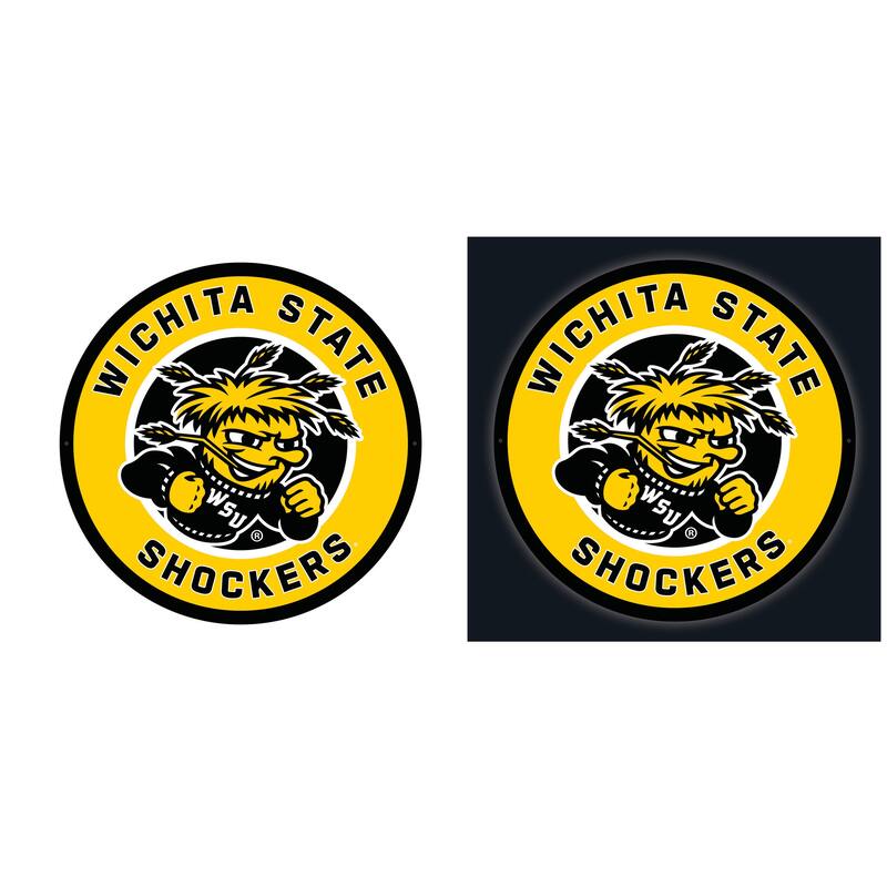 Wichita State University LED Lighted Sign - Clear