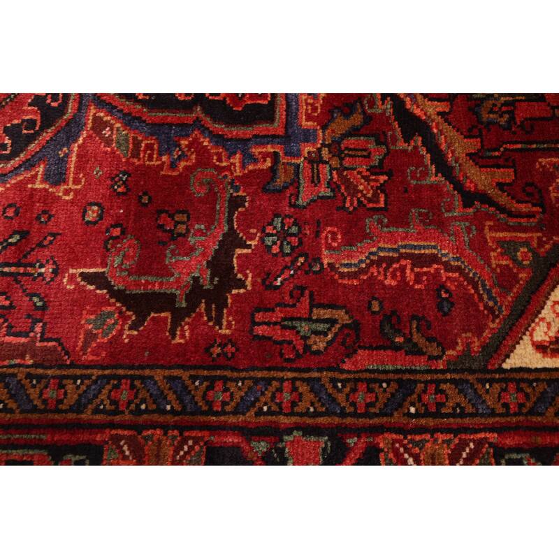 ECARPETGALLERY Hand-knotted Sarabi Dark Red Wool Rug - 6'8 x 9'6