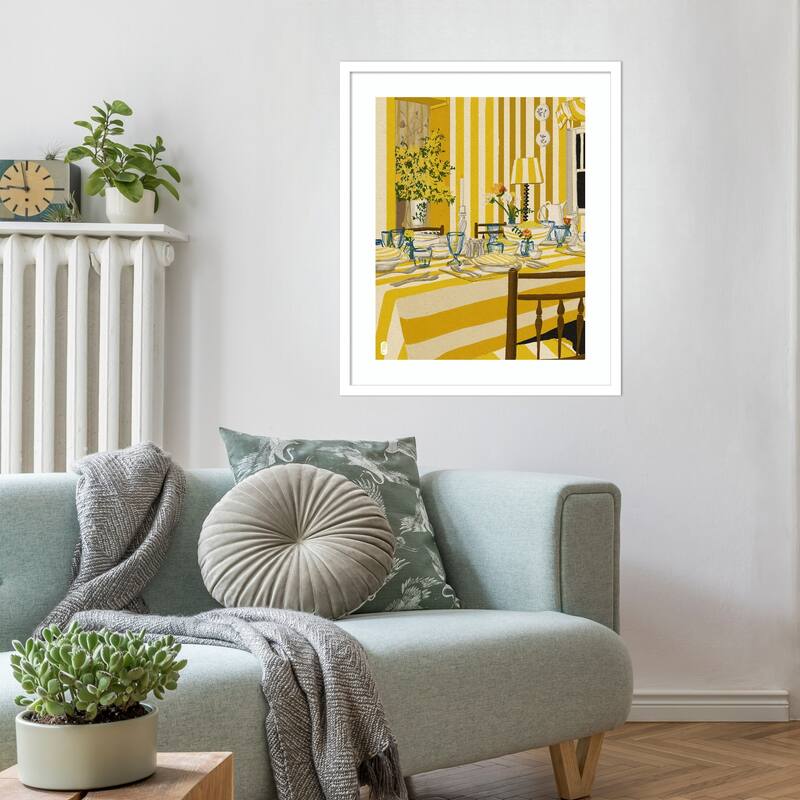 Week 30 Room Portrait by Dianne Nicole Fernando Wood Framed Wall Art Print