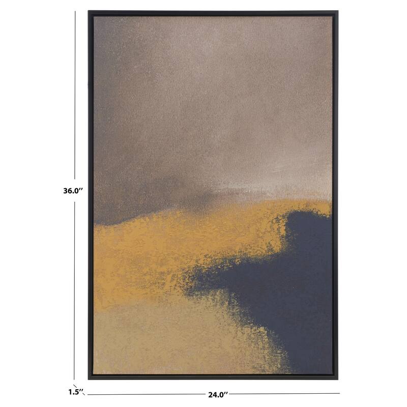 SAFAVIEH Smaragda Night Changes Hand Painting, 24 x 36, Framed Wall Art - Multicolor