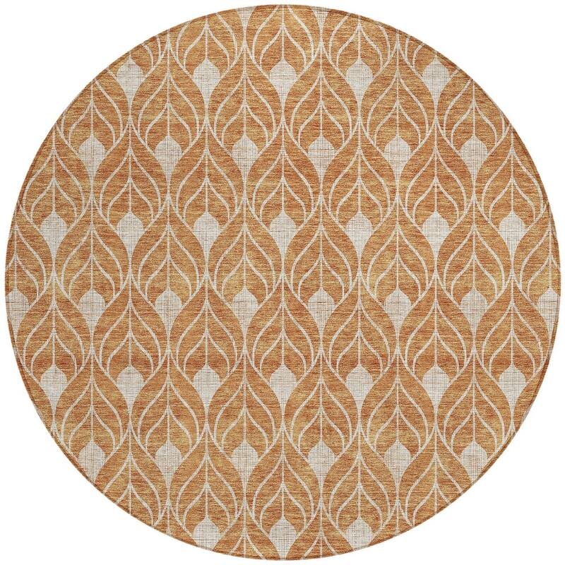 HomeRoots Geometric Transitional Rectangle Outdoor Rug