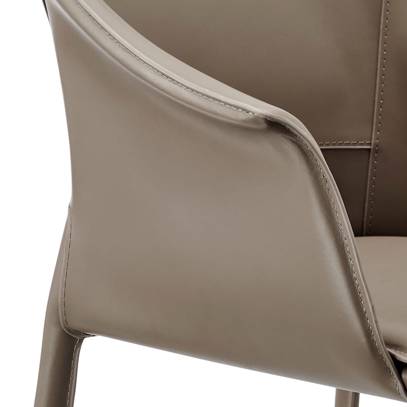 NPD Furniture Callie Recycled Leather Dining Arm Chair