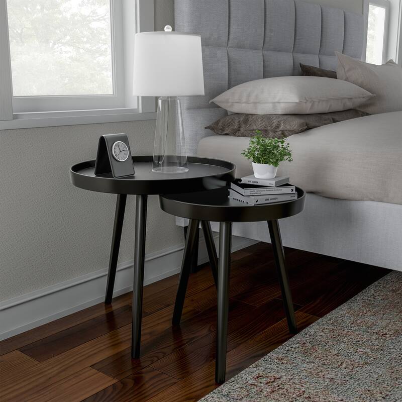 Lavish Home Set of 2 Nesting End Tables
