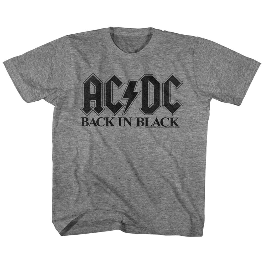 Shop Acdc T Shirt Back In Black Toddler Short Sleeve Overstock 20860022