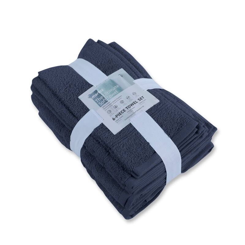 Martex Ultimate Performance Cotton Low-Lint Soft Absorbent Towel Set