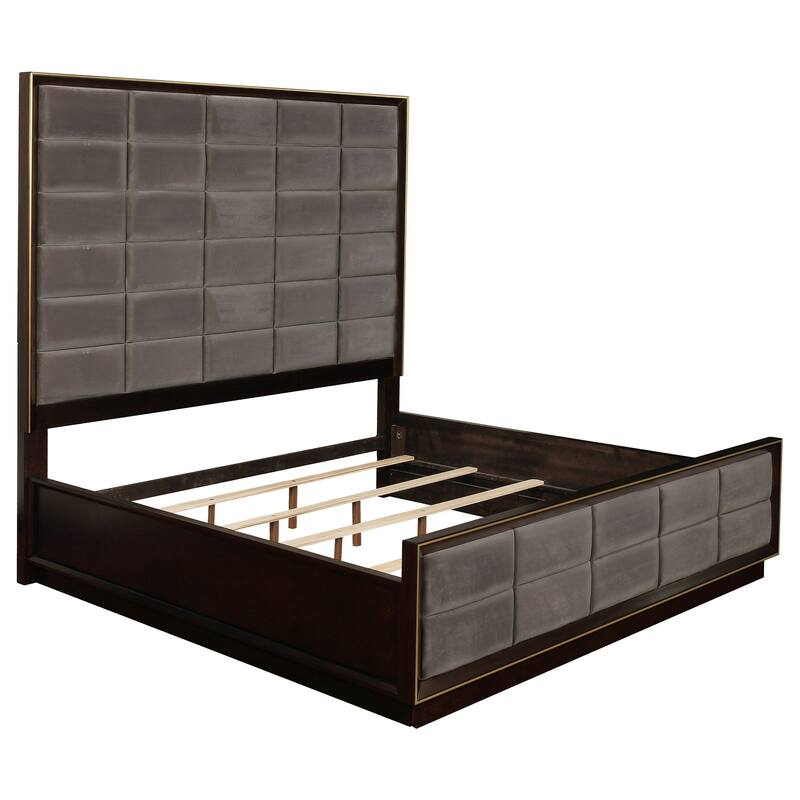 Durango Panel Bedroom Set Grey and Smoked Peppercorn