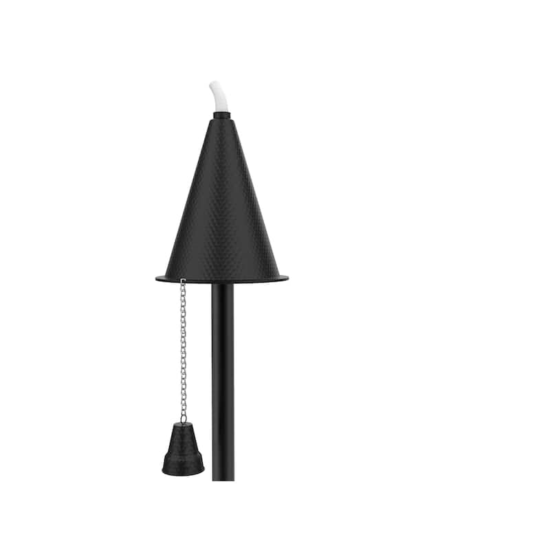 Small Hawaiian Cone Tiki Torch - Smooth Copper - 1 Pack
