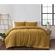 preview thumbnail 1 of 6, Brooklyn Loom Marshmallow Sherpa Comforter Set Mustard - King
