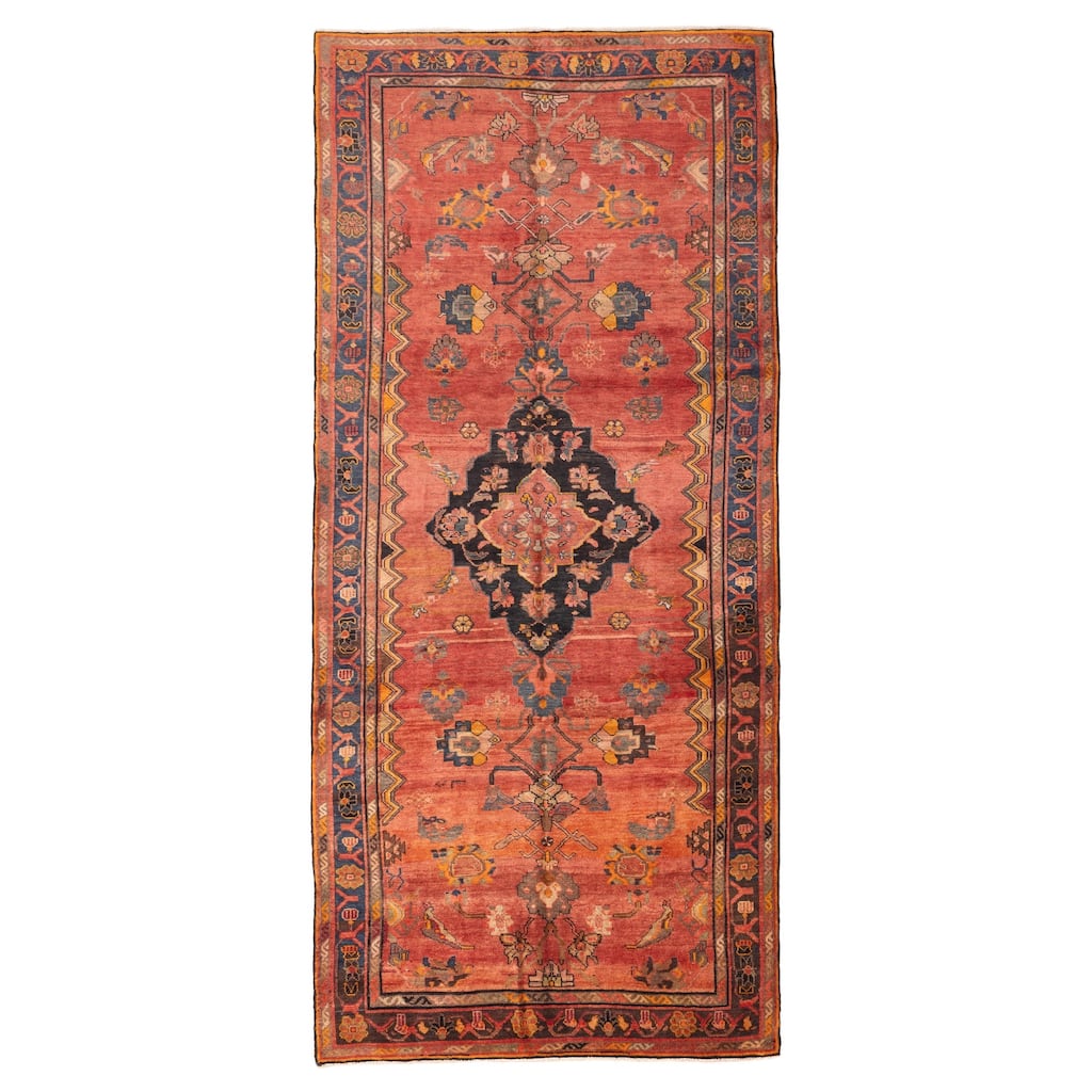 ECARPETGALLERY Hand-knotted Konya Anatolian Red Wool Rug - 5'7 x 13'1