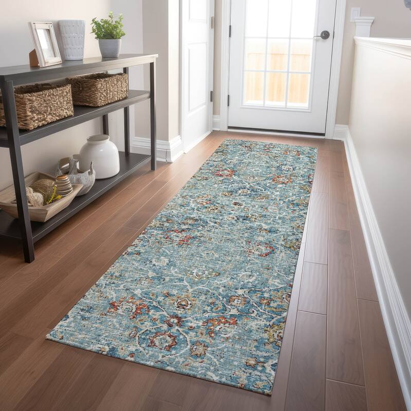 Premium Washable Super Soft Vintage Traditional Mayfield Rug - Multi - 2' 3" x 7' 6" - Runner