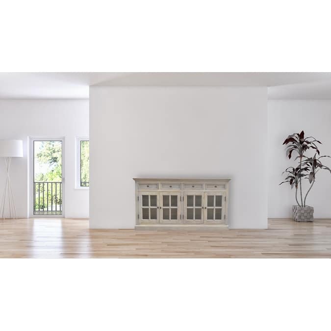 Stone Acid Wash Glazed Sideboard
