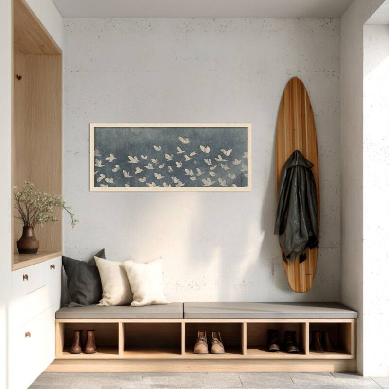 Amanti Art Framed Fabric Pinboard Watermark Flock I by June Erica Vess Printed Bulletin Board