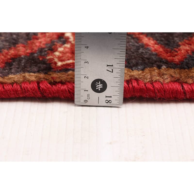 ECARPETGALLERY Hand-knotted Sarabi Dark Red Wool Rug - 7'10 x 10'8