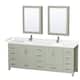 Option Light Green / White Cultured Marble Top / Brushed