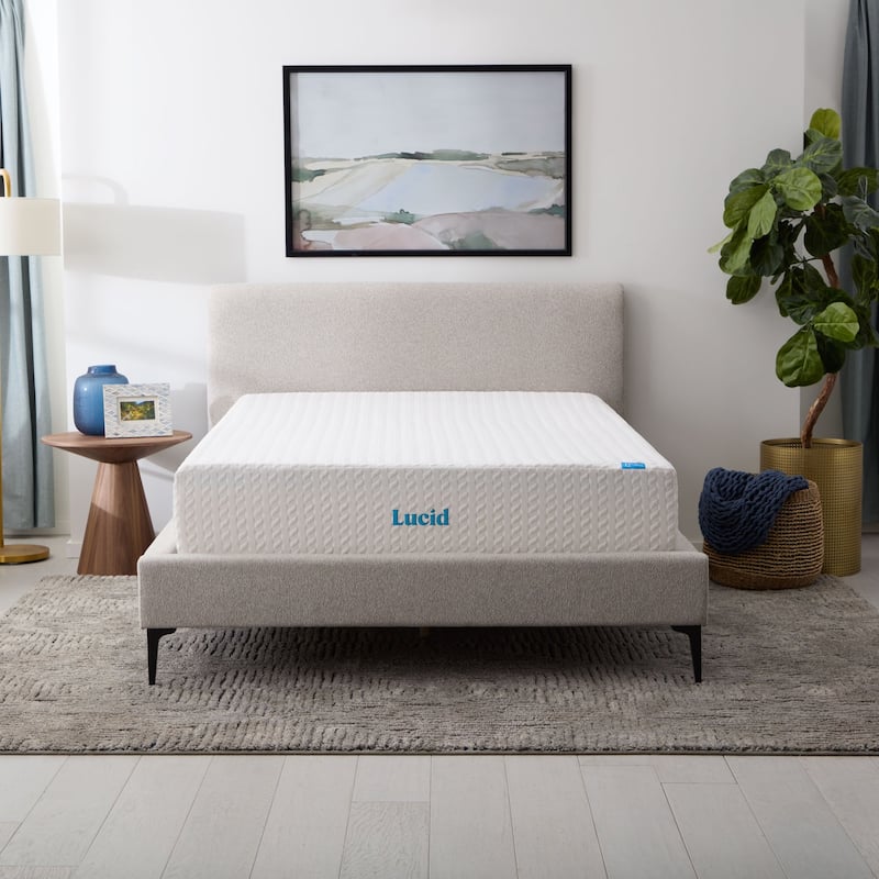 Lucid SureCool 12-inch Gel Memory Foam Mattress - Queen - Plush