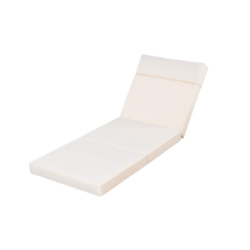 One-sided Open Storage Lounge Chairs Outdoor Patio Acacia Wood Chaise Lounge with Adjustable Backrest & Water-repellent Cushions